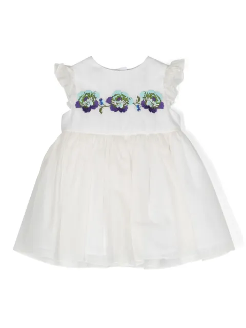 ETRO KIDS vestido con bordado floral