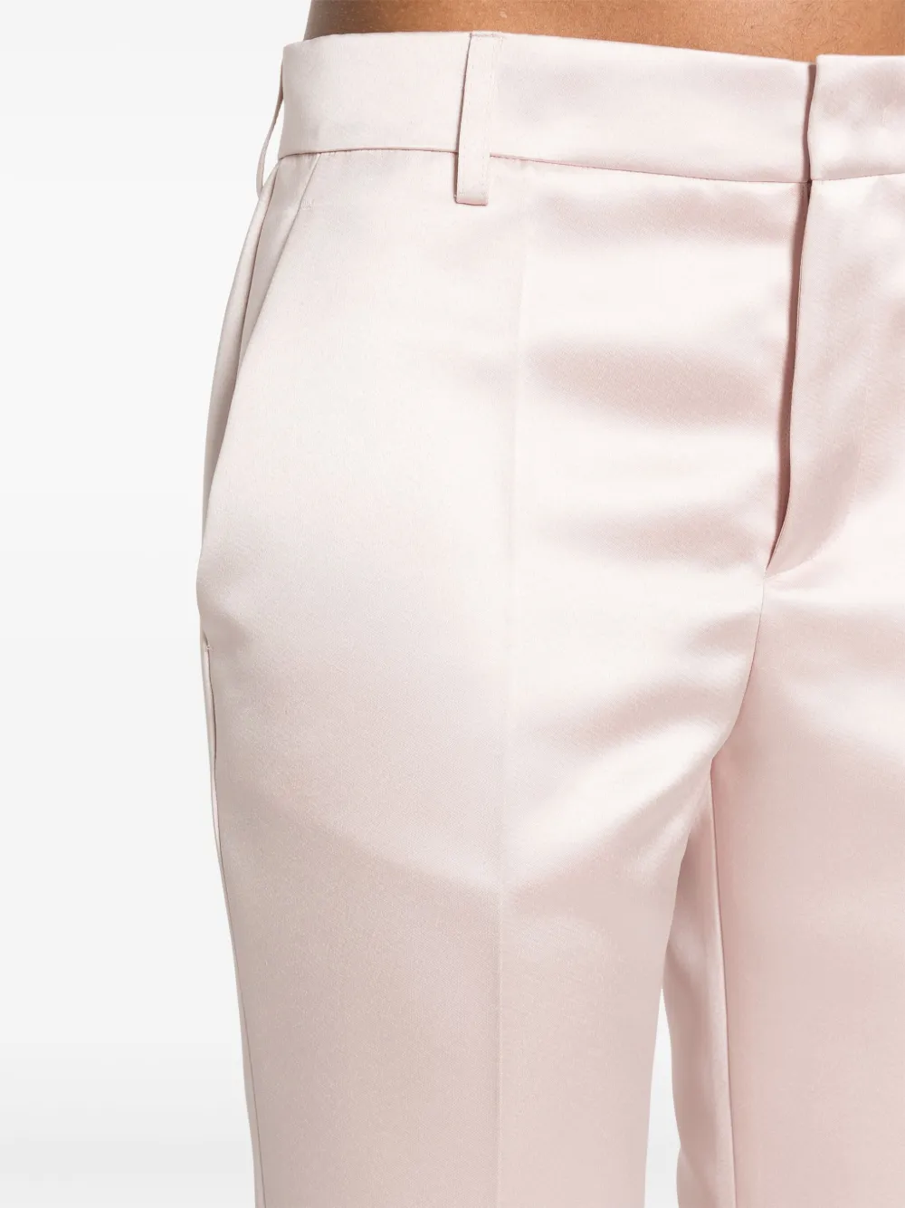 Philosophy Di Lorenzo Serafini Satijnen cropped broek Roze