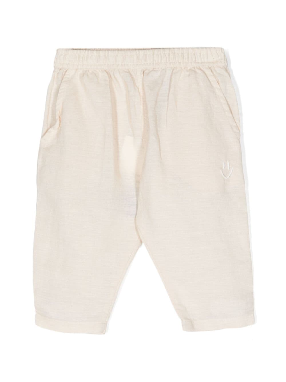 Molo Babies' Sois Tapered Trousers In Neutrals
