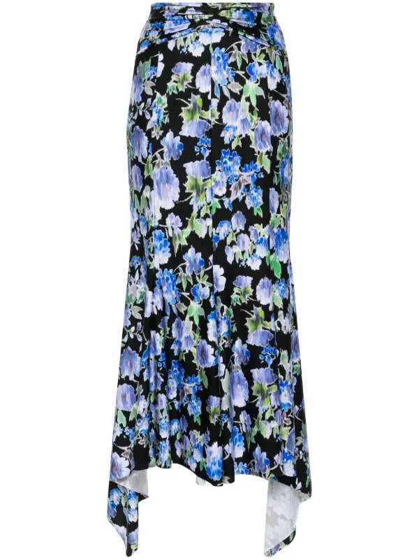 スカート PHILOSOPHY DI LORENZO SERAFINI Skirt 01842105 0555 PHILOSOPHY DI LORENZO SERAFINI black faux crinkled leather A