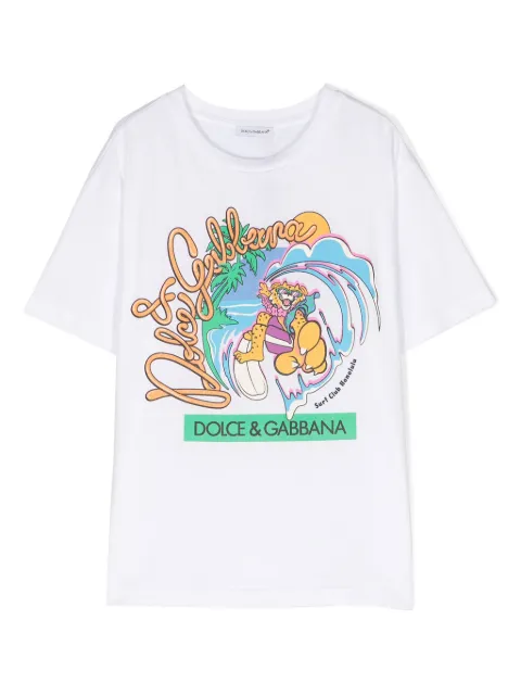 Dolce & Gabbana Kids logo-print cotton T-shirt