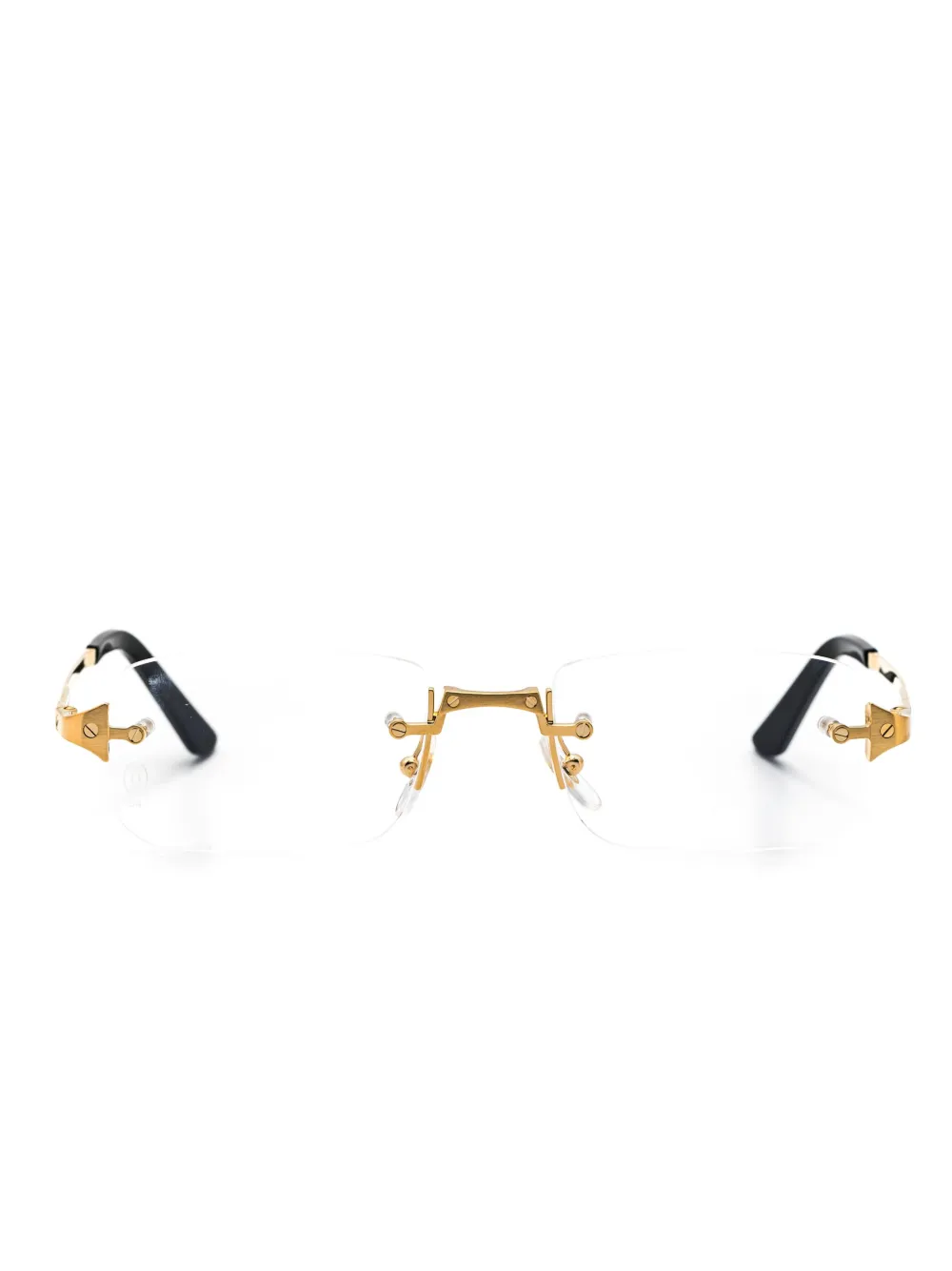 Cartier Rectangle-frame Glasses In 金色