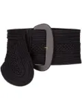 Silvia Tcherassi Chenoa knit-effect belt - Black