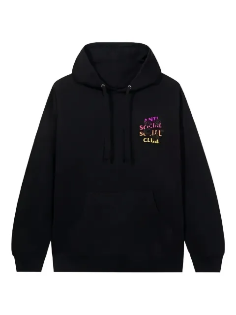 Anti Social Social Club rose-embellished bat hoodie