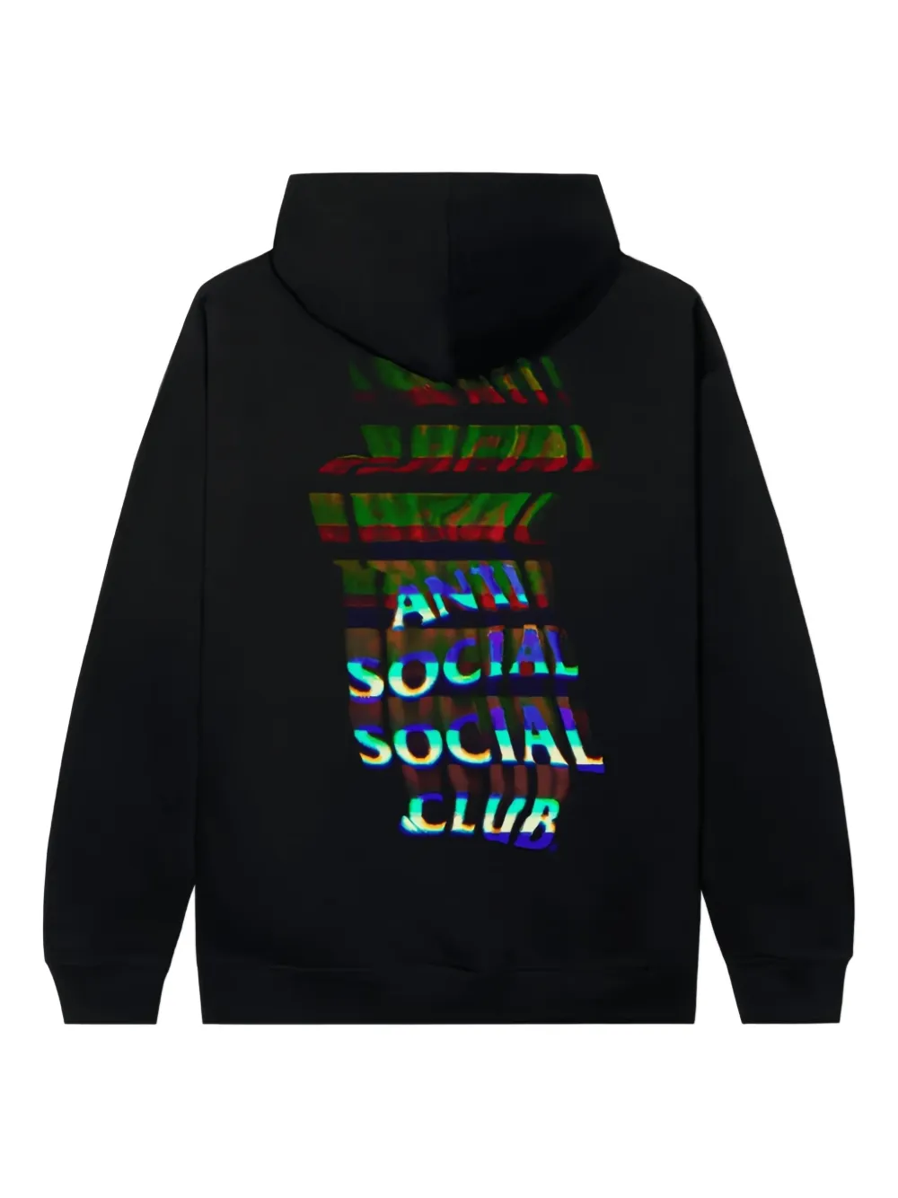 Anti Social Club Channel 747 hoodie Zwart