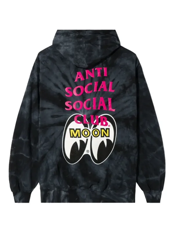Anti Social Social Club Stacked Tie Dye Hoodie | Black | FARFETCH