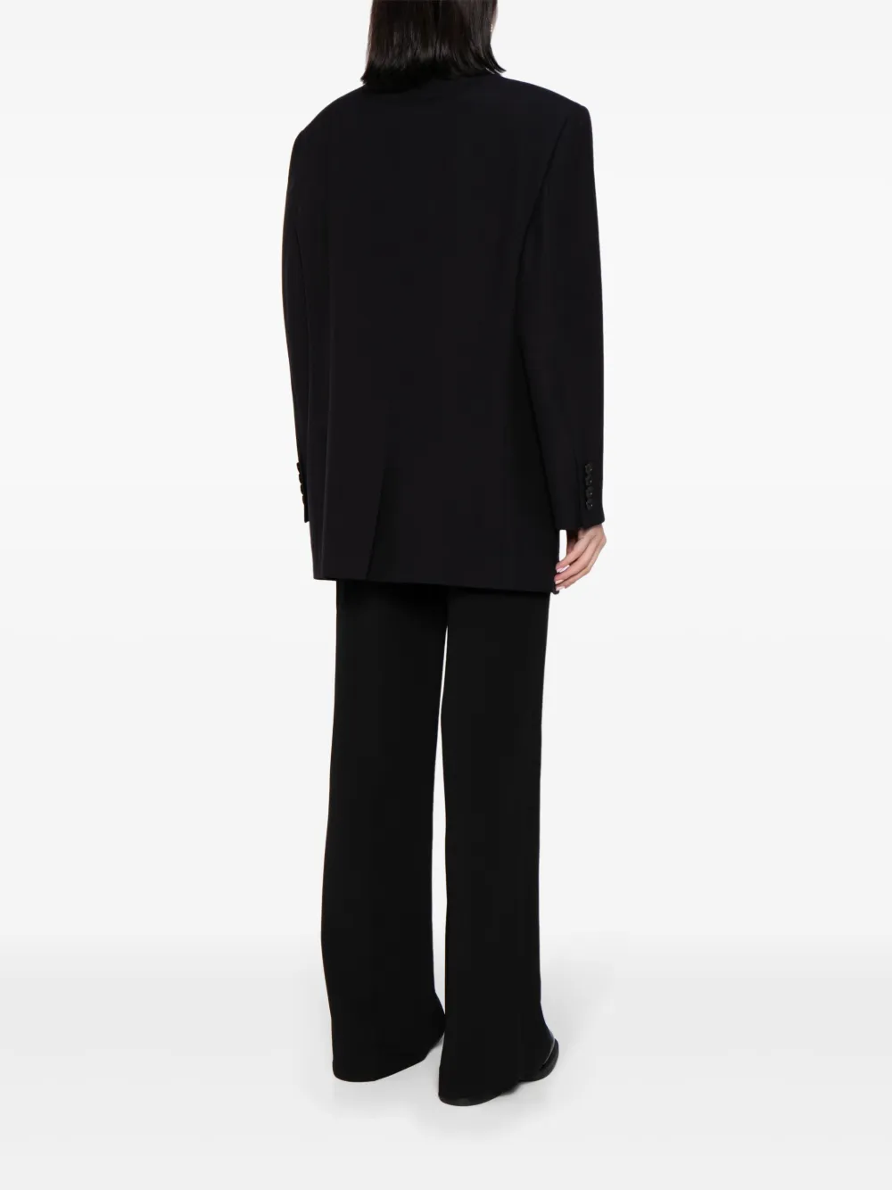 The Row Ule wool canvas blazer Zwart