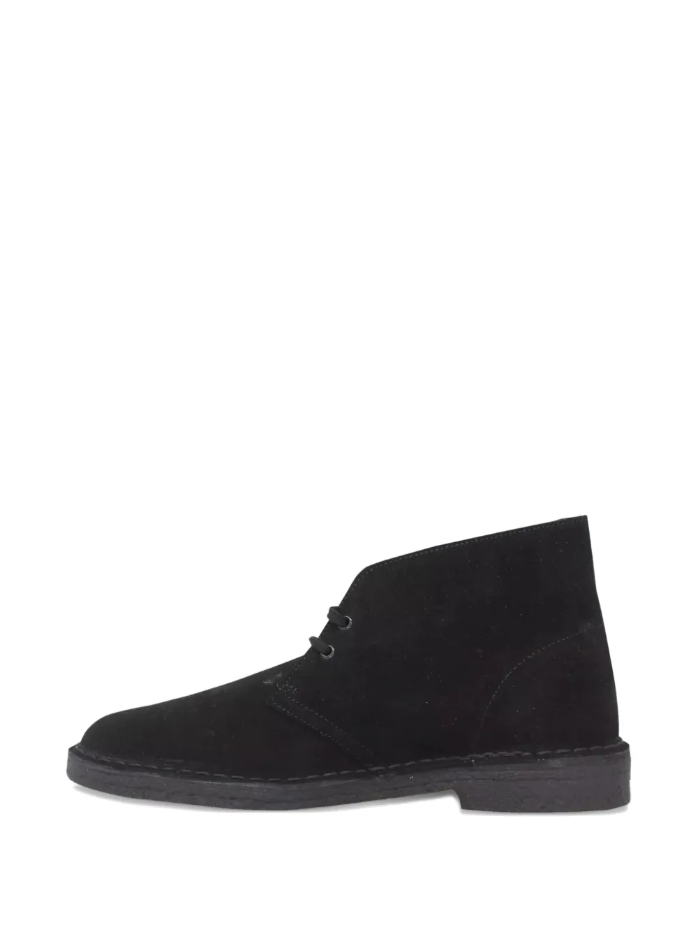 Clarks Suede Desert Boots In Black