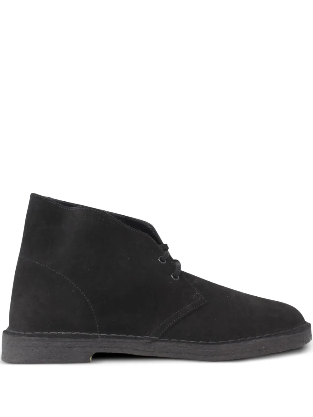 Clarks Suede Desert Boots In Black