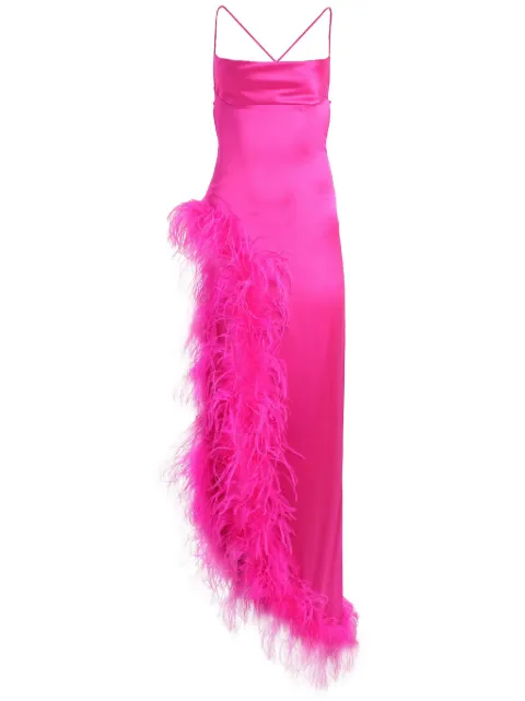 Retrofete Priscilla feather long dress