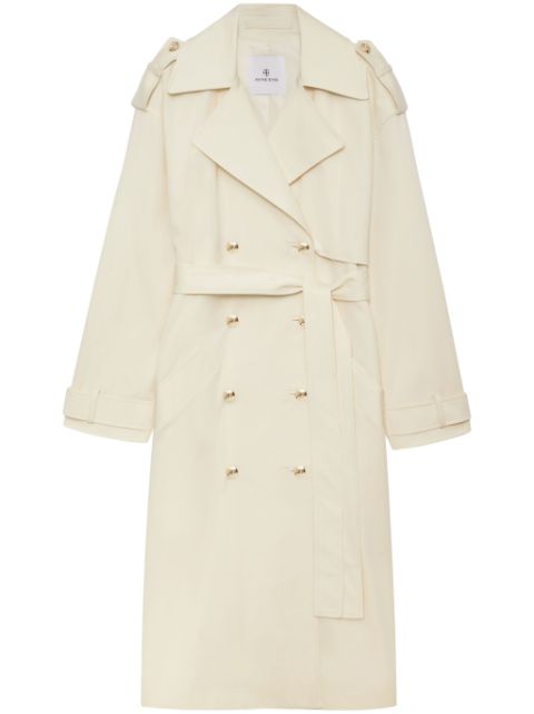 ANINE BING Layton button-detail oversize trench