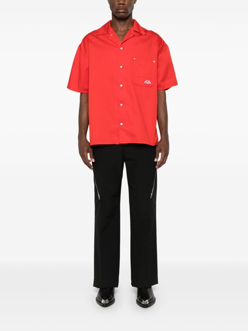 Alexander McQueen Twill overhemd Rood