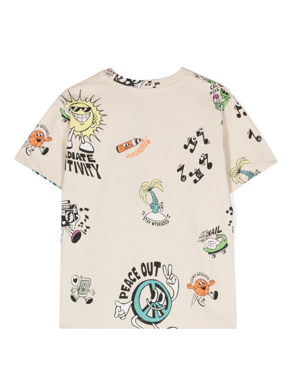 Molo Rodney T-shirt met print - Beige