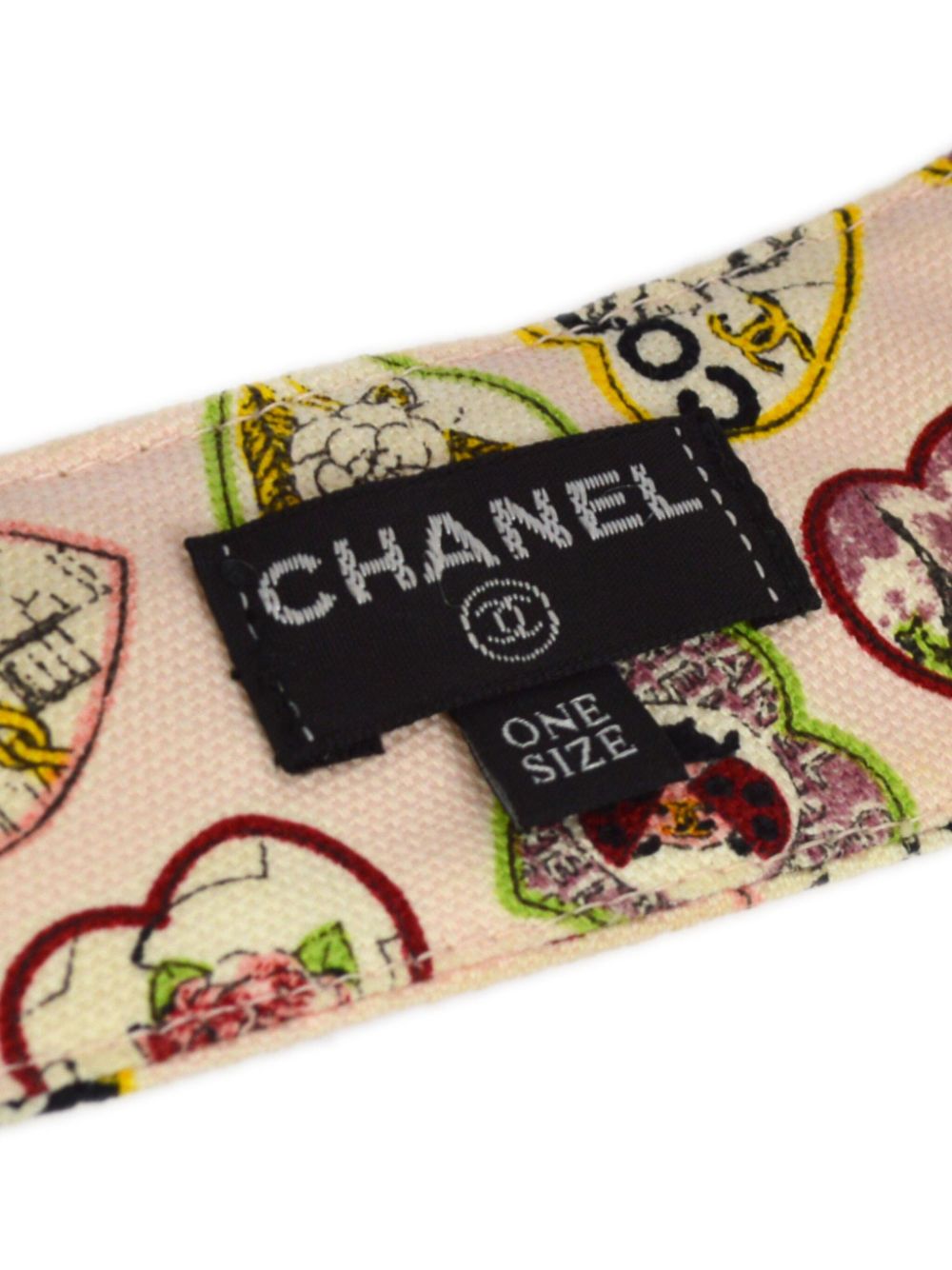 CHANEL 1990-2000s Valentine cotton visor Women