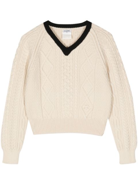 CHANEL 1996 V-neck jumper Women