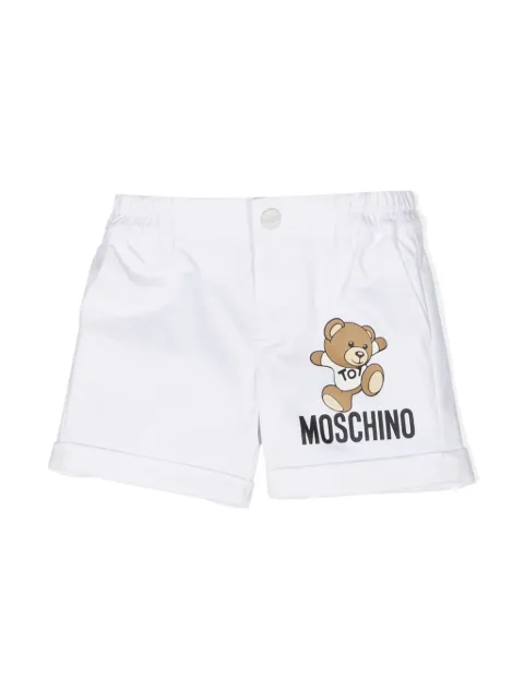 Moschino Kids Teddy Bear-motif chino shorts