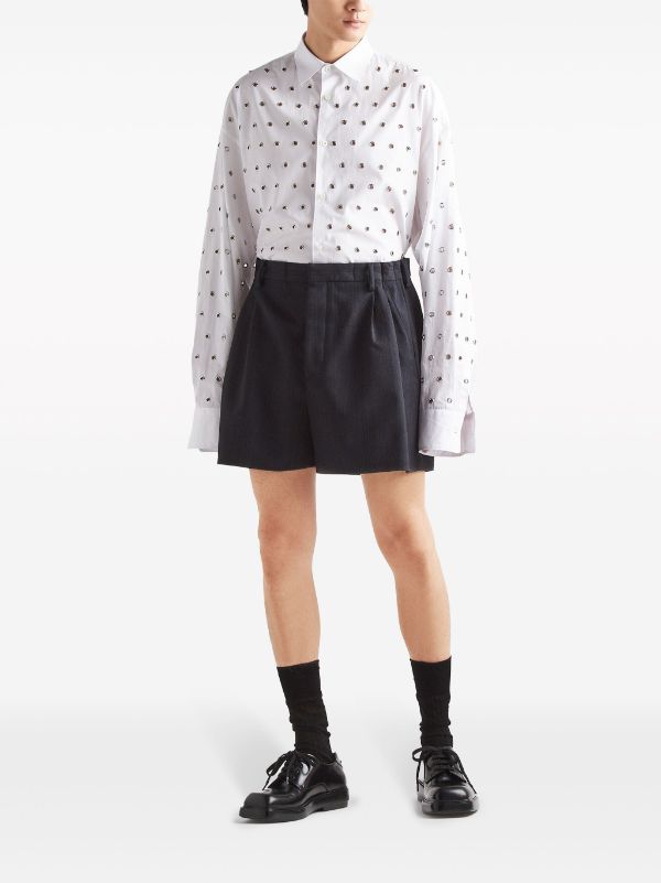 Prada eyelet-embellished Cotton Shirt - Farfetch