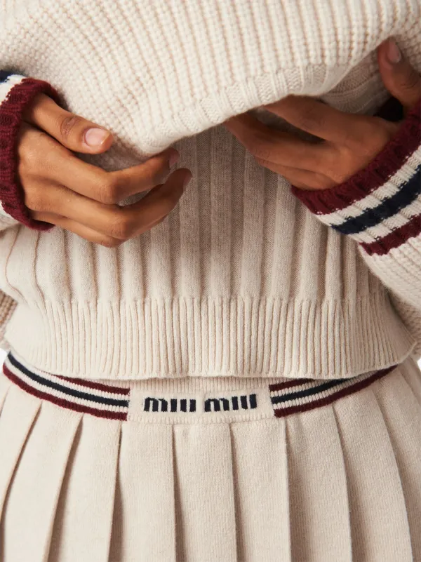 トップス miumiu polo shirt Miu Miu Cashmere polo shirt Miu Miu