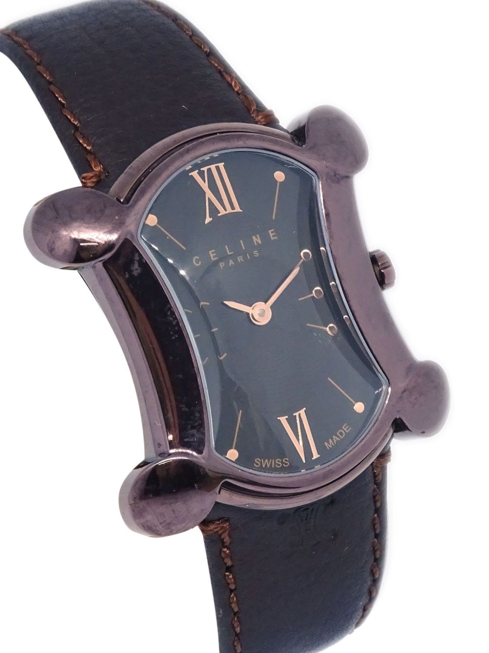 Céline Pre-Owned 1990-2000s pre-owned Macadam horloge - Bruin