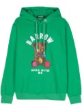 BARROW logo-print cotton hoodie - Green