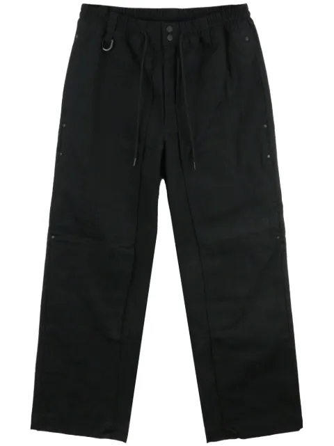 Y-3 cotton straight-leg trousers