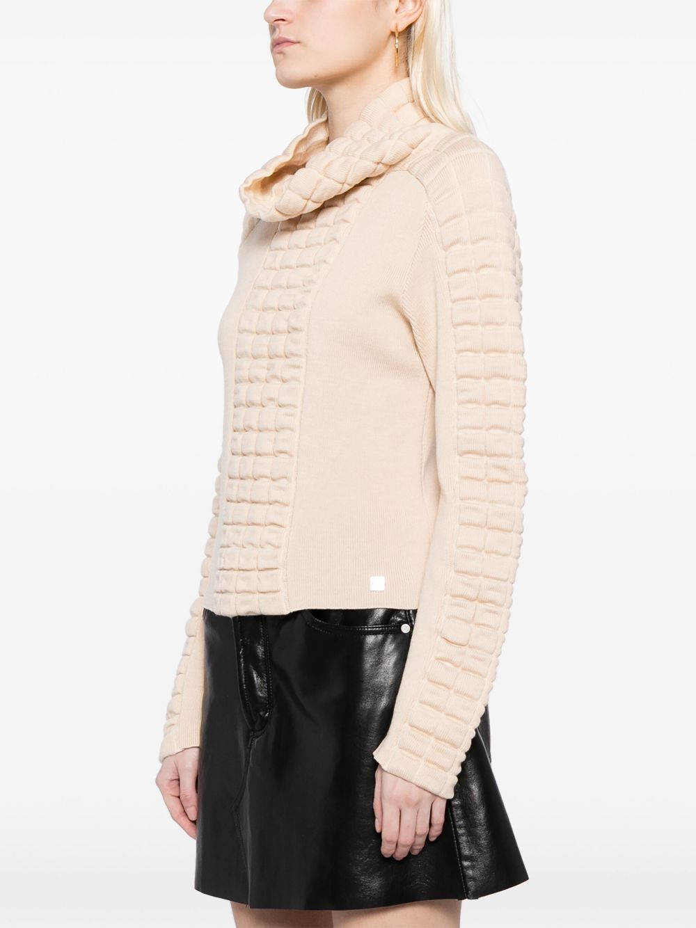 CHANEL 2000 Choco Bar wool jumper Women