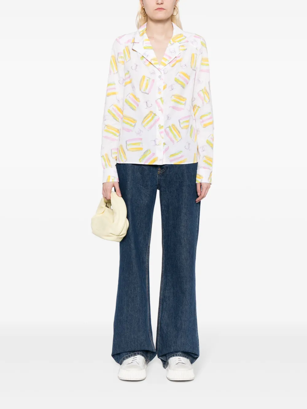CHANEL Pre-Owned 2004 C zijden blouse - Wit