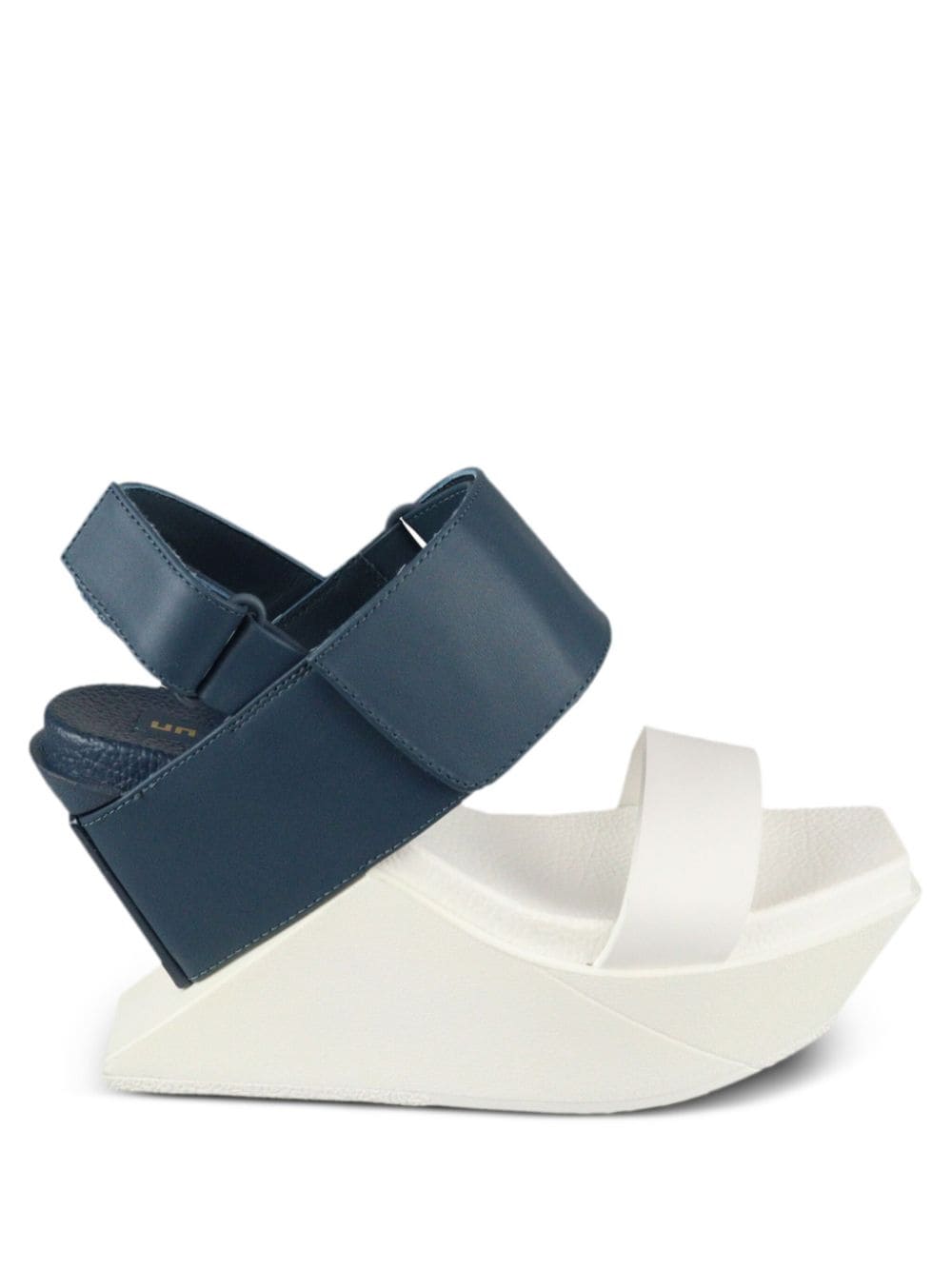 United Nude Delta Wedge Leather Sandals In 蓝色