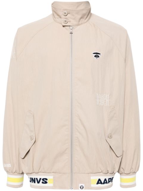 AAPE BY *A BATHING APE logo-applique bomber jacket Men