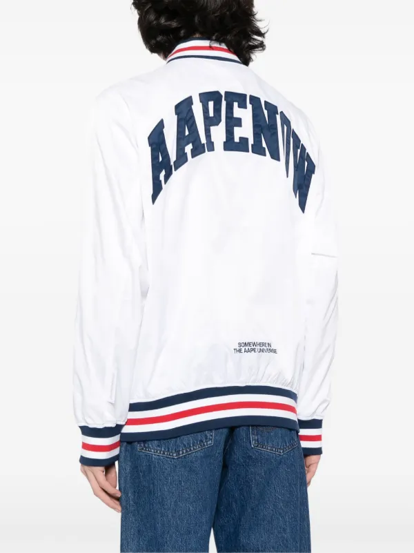 Champion bomber jacket white hotsell