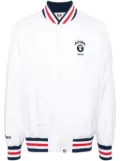 AAPE BY *A BATHING APE® stripe-trim bomber jacket - White