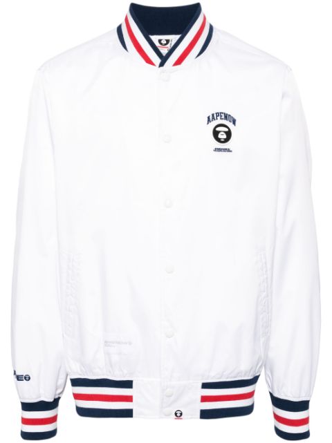 AAPE BY *A BATHING APE stripe-trim bomber jacket Men