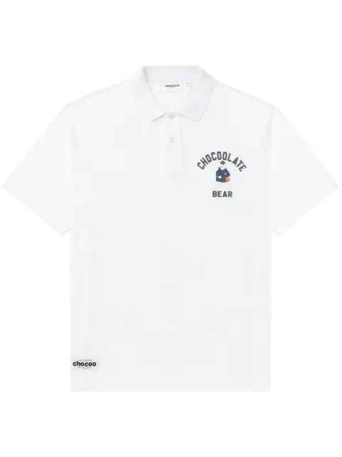CHOCOOLATE playera tipo polo con logo estampado