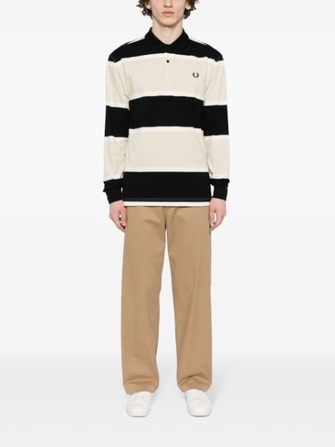 striped polo shirt