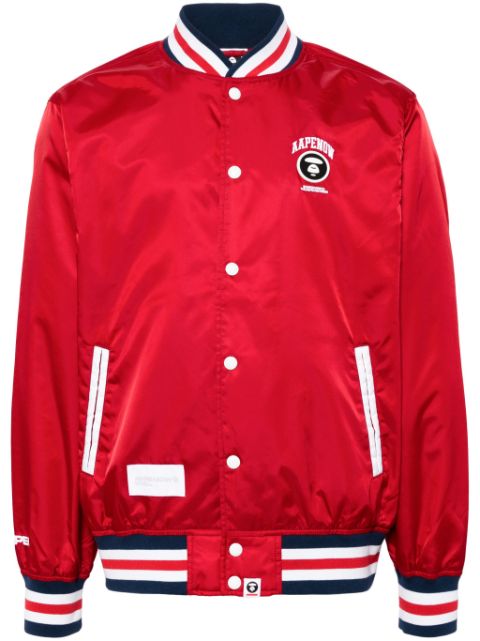 AAPE BY *A BATHING APE stripe-trim bomber jacket Men