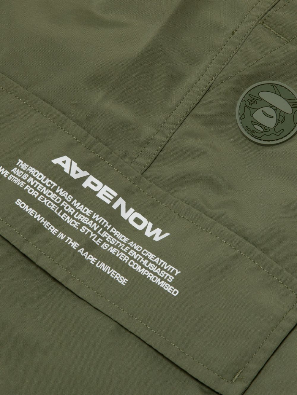 AAPE BY *A BATHING APE Cargo broek Groen