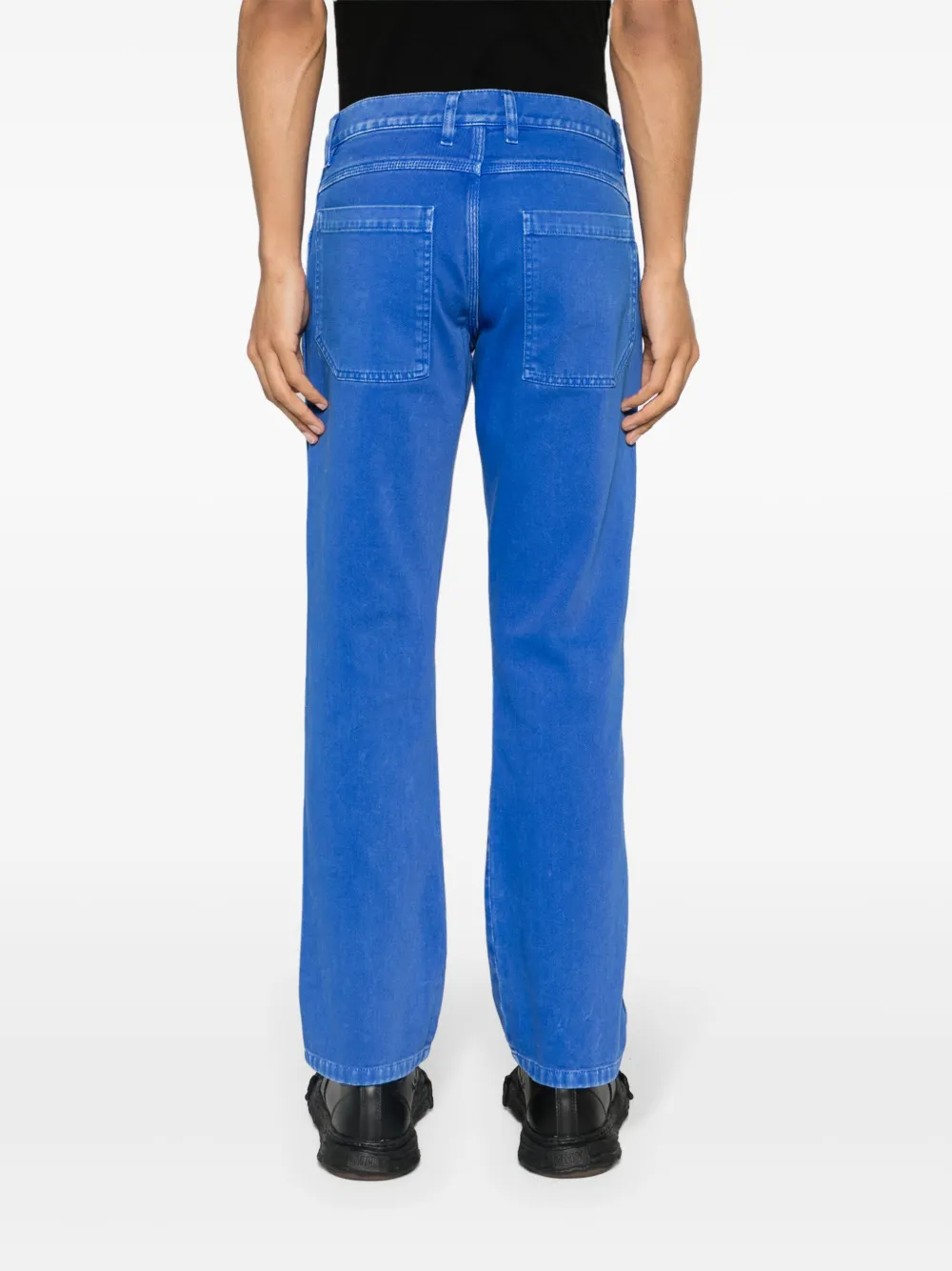 Shop Ranra Mokollur Tapered-leg Jeans In Blue