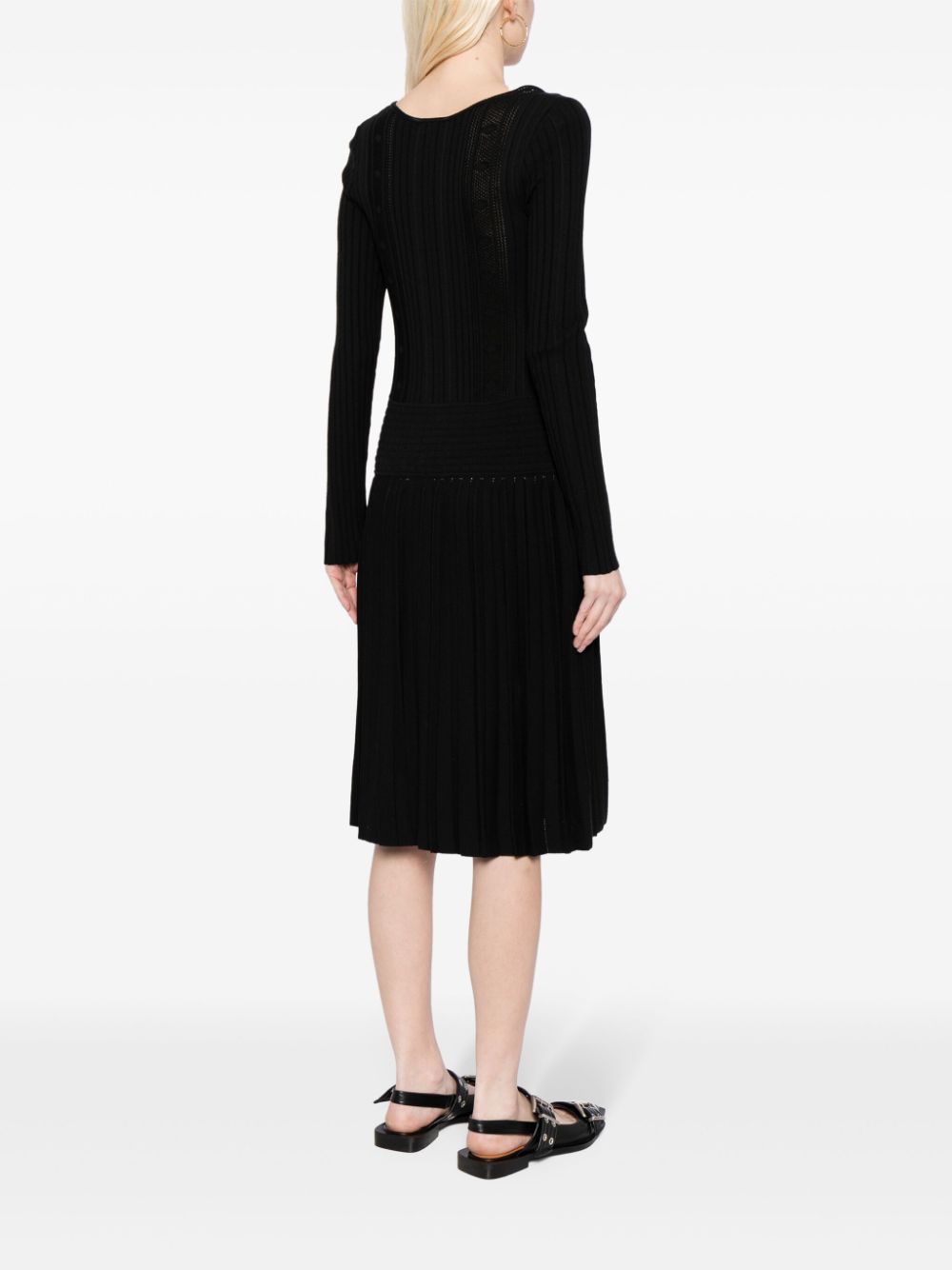 CHANEL 2005 CC ribbed-knit dress Women