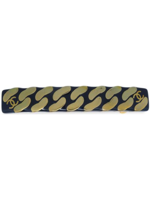 Cheap HOT SALE CHANEL 1997 CC-printed hair barrette Women