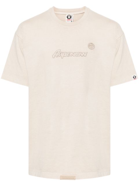 AAPE BY *A BATHING APE logo-embroidered cotton T-shirt Men