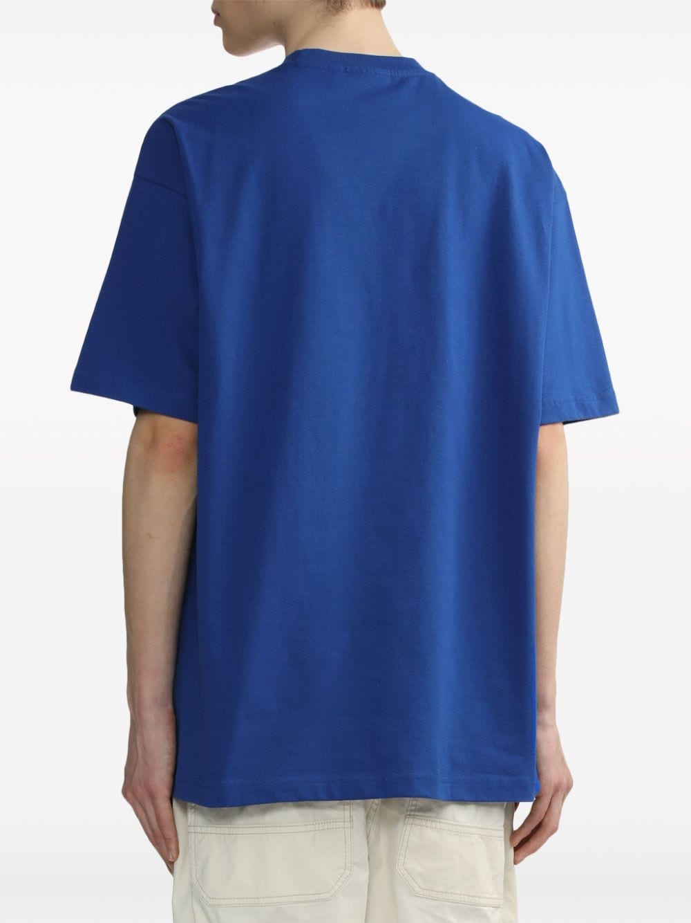 CHOCOOLATE Katoenen T-shirt met teddybeerprint Blauw