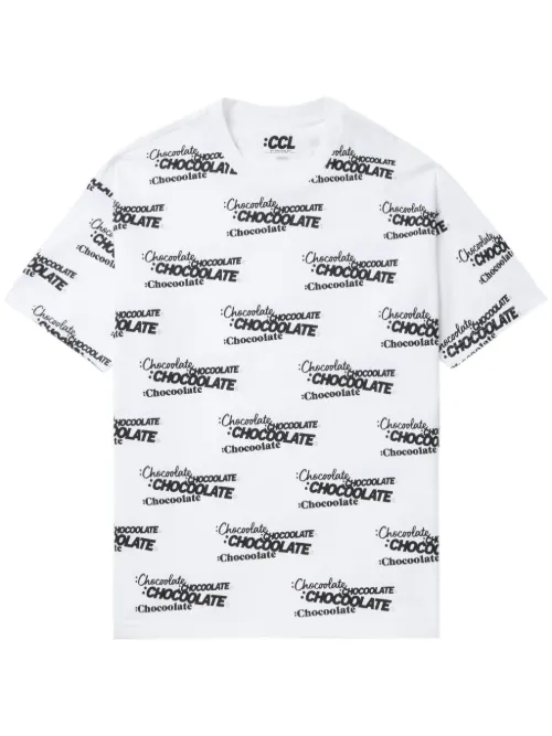 T-shirt en coton à logo imprimé - CHOCOOLATE - Modalova