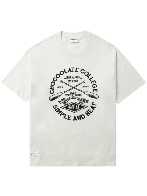 CHOCOOLATE graphic-print cotton T-shirt