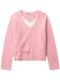 b+ab ribbed-knit jumper - Pink