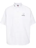 AAPE BY *A BATHING APE® logo-appliqué cotton shirt - White