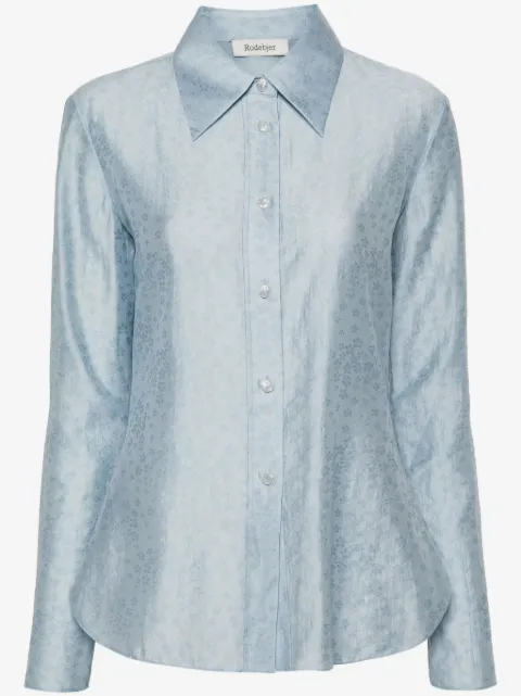 Rodebjer Carmen floral-embroidered shirt