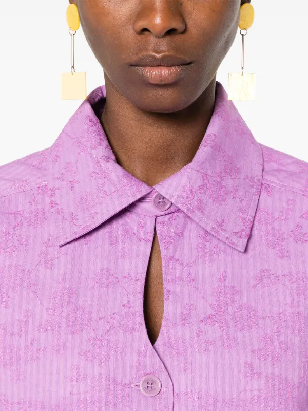 strapless open back dress French Connection Rhodes Poplin V-Neck Mini Dress Pink