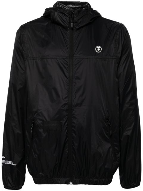 AAPE BY *A BATHING APE logo-applique hooded jacket Men