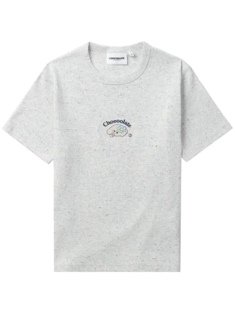CHOCOOLATE graphic-print stretch-cotton T-shirt