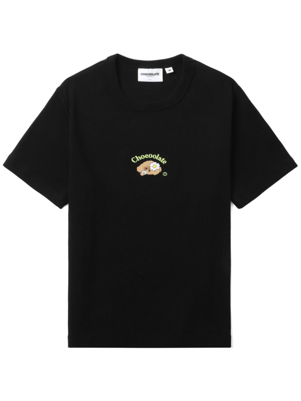Chocoolate Graphic-print Stretch-cotton T-shirt In Black